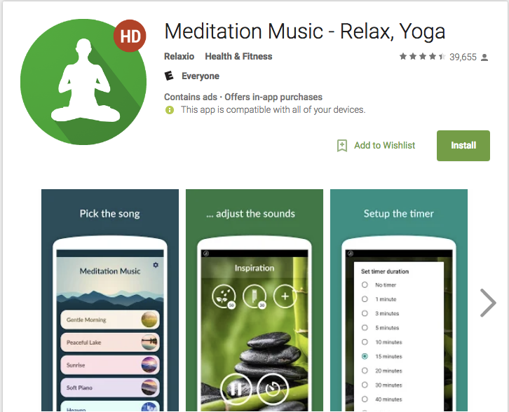 Relaxio Meditation App