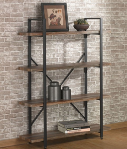 O&K Furniture 4 Tier Bookcases and Book Shelves