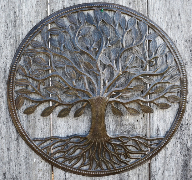 Handmade Steel Drum Tree of Life