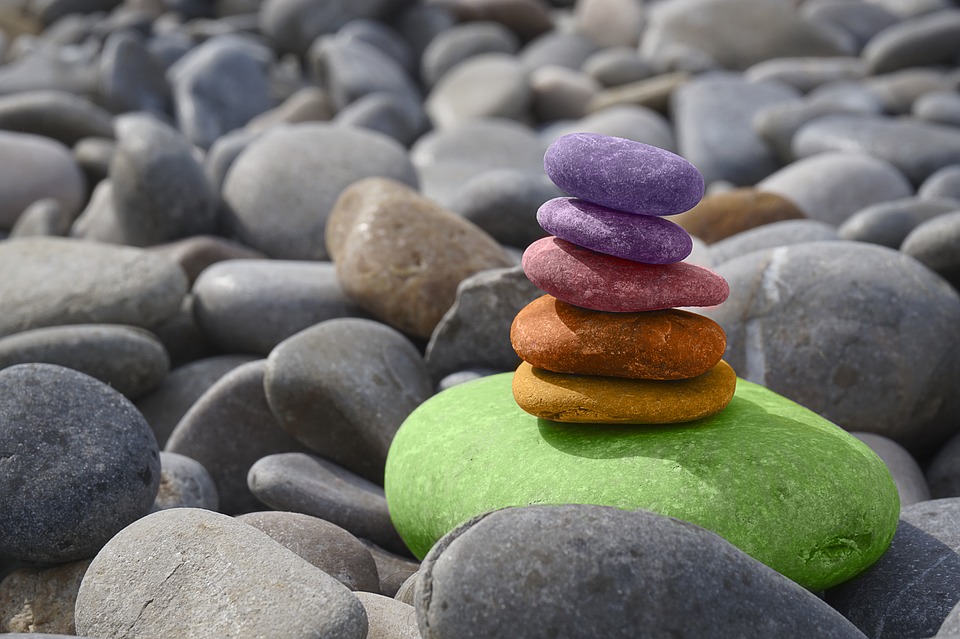 Meditation Stone Garden Zen Sea Stones Balance